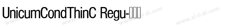 UnicumCondThinC Regu字体转换
